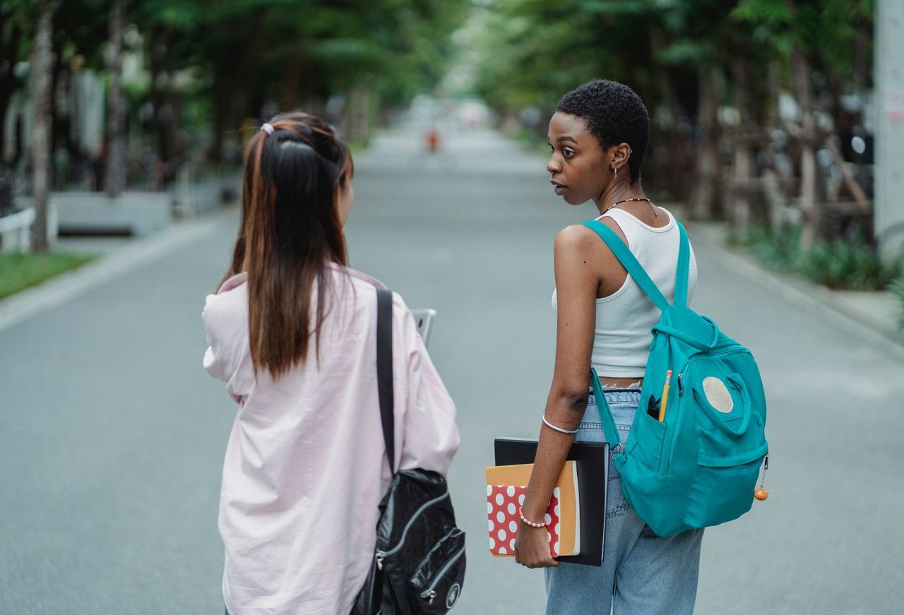 International students on campus - many dream of working in the US after graduation.