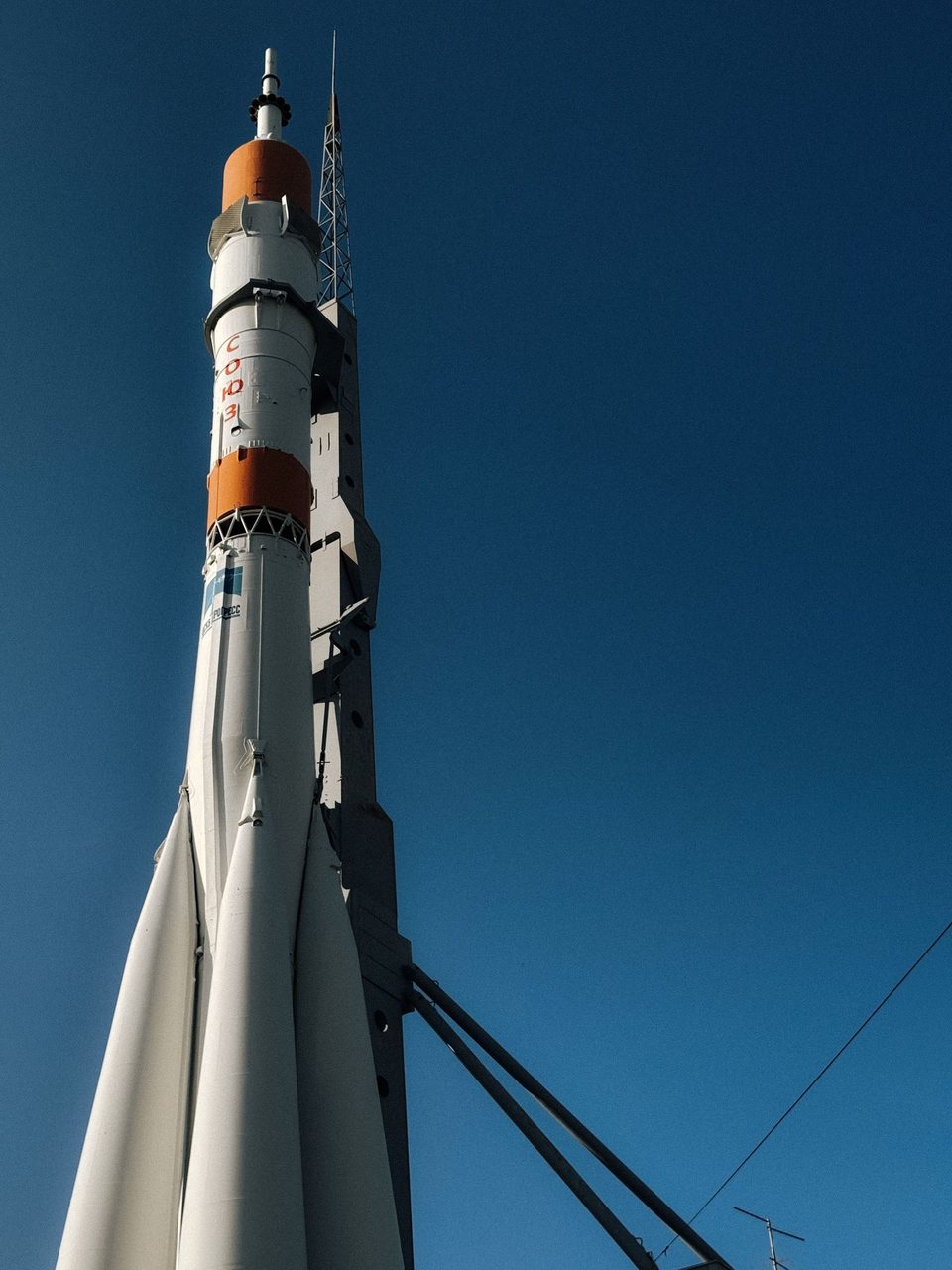 A tall rocket towering against the sky — Falcon 9 stages are routine today.